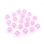 20 perles rondes à facette en acrylique 8mm - rose 20 perles rondes à facette en acrylique 8mm - rose