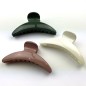 Lot de 3 grande pinces cheveux 11cm - marron crème vert olive Lot de 3 grande pinces cheveux 11cm - marron crème vert olive