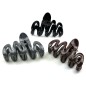 Lot de 3 grande pinces cheveux - noir bordeaux gris Lot de 3 grande pinces cheveux - noir bordeaux gris