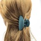 Lot de 3 pinces cheveux mat 7cm - crème moutarde vert