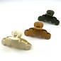 Lot de 3 grande pinces cheveux mat 10cm - crème moutarde vert Lot de 3 grande pinces cheveux mat 10cm - crème moutarde vert