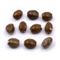 10 perles polygonales en céramique 15x13mm - marron 10 perles polygonales en céramique 15x13mm - marron