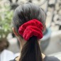 Gros chouchou velours 13cm - rouge Gros chouchou velours 13cm - rouge