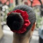 Gros chouchou velours 13cm - rouge Gros chouchou velours 13cm - rouge