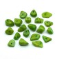 20 perles polygonales en quartz - vert