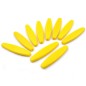 10 perles ovales plates en acrylique 64x15mm - jaune 10 perles ovales plates en acrylique 64x15mm - jaune