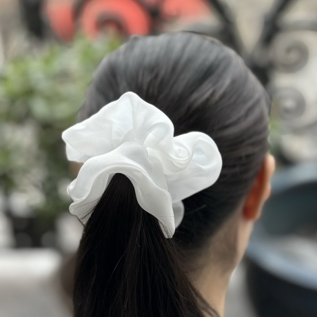 Gros chouchou organza 12cm