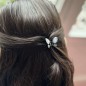 Pince cheveux papillon antique avec perles à facette