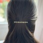 Barrette cheveux antique 7cm avec perles à facette Barrette cheveux antique 7cm avec perles à facette