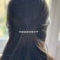 Barrette cheveux antique 7cm avec perles à facette Barrette cheveux antique 7cm avec perles à facette