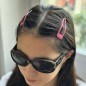 Lot de 2 pinces cheveux clic clac 7cm