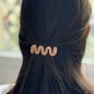 Barrette cheveux ondulée fait main 6cm Barrette cheveux ondulée fait main 6cm