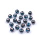 20 perles rondes pois bleu en verre 8mm 20 perles rondes pois bleu en verre 8mm