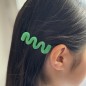 Barrette cheveux ondulée fait main 6cm Barrette cheveux ondulée fait main 6cm