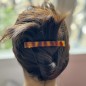 Barrette cheveux rectangulaire fait main 10cm