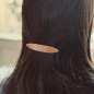Lot de 2 barrettes cheveux ovale fait main 7cm