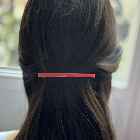 Lot de 2 barrettes cheveux fine fait main 9cm
