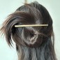 Pince cheveux concorde métal 12cm - doré mat