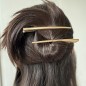 Pince cheveux concorde métal 12cm - doré mat