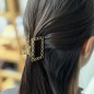 Pince cheveux métal 5cm - doré
