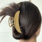 Grande pince cheveux design croissant de lune 11cm - doré Grande pince cheveux design croissant de lune 11cm - doré