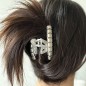 Pince cheveux design 8cm - doré