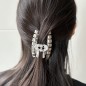 Pince cheveux design 8cm - doré