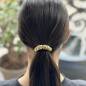 Elastique cheveux cabochon métal souple - doré Elastique cheveux cabochon métal souple - doré