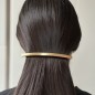 Barrette cheveux longue en métal brossé 12.6cm - doré Barrette cheveux longue en métal brossé 12.6cm - doré