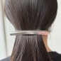 Barrette cheveux métal brossé 11.5cm - argenté Barrette cheveux métal brossé 11.5cm - argenté