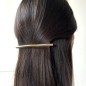 Barrette cheveux fine métal brossé 10.5cm - doré Barrette cheveux fine métal brossé 10.5cm - doré