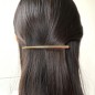 Barrette cheveux fine métal brossé 10.5cm - argenté Barrette cheveux fine métal brossé 10.5cm - argenté