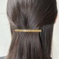 Barrette cheveux métal chaine 8cm - doré