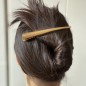 Grande pince cheveux concorde métal brossé 13cm - bronze