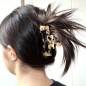Grande pince cheveux 9.7cm - tortue marron