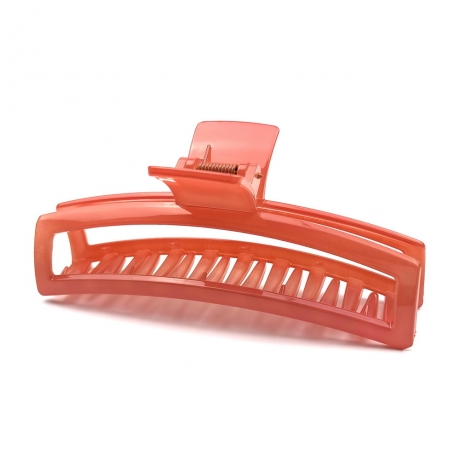 Pince cheveux crabe pour cheveux épais 12cm - corail