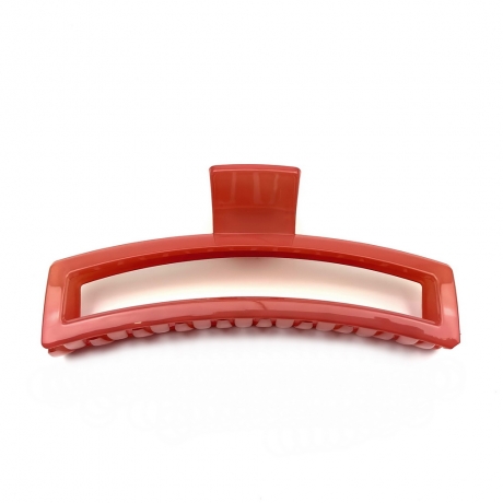 Pince cheveux crabe pour cheveux épais 12cm - corail