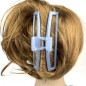 Pince cheveux crabe pour cheveux épais 12cm - bleu gris Pince cheveux crabe pour cheveux épais 12cm - bleu gris