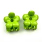 Lot de 2 pinces cheveux crabe fleur - vert Lot de 2 pinces cheveux crabe fleur - vert