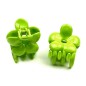 Lot de 2 pinces cheveux crabe fleur - vert Lot de 2 pinces cheveux crabe fleur - vert