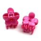 Lot de 2 pinces cheveux crabe fleur - fushia Lot de 2 pinces cheveux crabe fleur - fushia