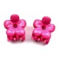 Lot de 2 pinces cheveux crabe fleur - fushia Lot de 2 pinces cheveux crabe fleur - fushia