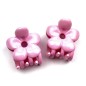 Lot de 2 pinces cheveux crabe fleur - rose Lot de 2 pinces cheveux crabe fleur - rose