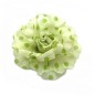 Broche clip fleur motif pois 8cm Broche clip fleur motif pois 8cm