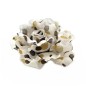Broche clip fleur motif pois 8cm Broche clip fleur motif pois 8cm