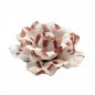 Broche clip fleur motif pois 8cm Broche clip fleur motif pois 8cm