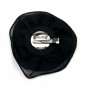 Broche clip voile fleur et perles 12cm Broche clip voile fleur et perles 12cm