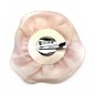 Broche clip voile fleur et perles 12cm Broche clip voile fleur et perles 12cm