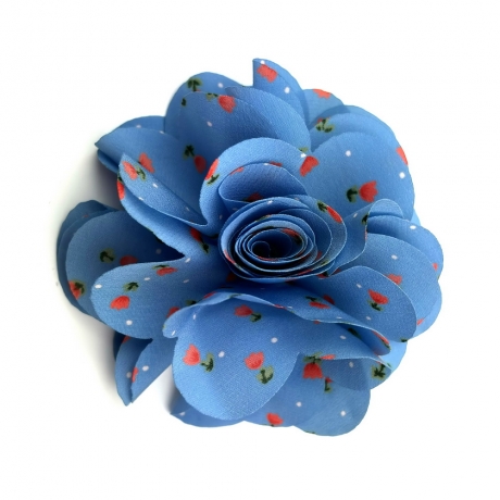 Broche clip fleur motif petites fleurs 8.5cm