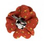Broche clip fleur motif petites fleurs 8.5cm Broche clip fleur motif petites fleurs 8.5cm